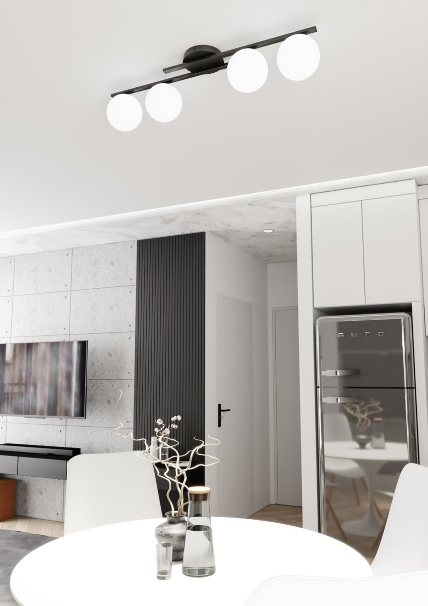 Kairo 87cm Svart plafond Fra Emibig Lighting - Den minimalistiske designen passer perfekt inn i ethvert hjem og stil.