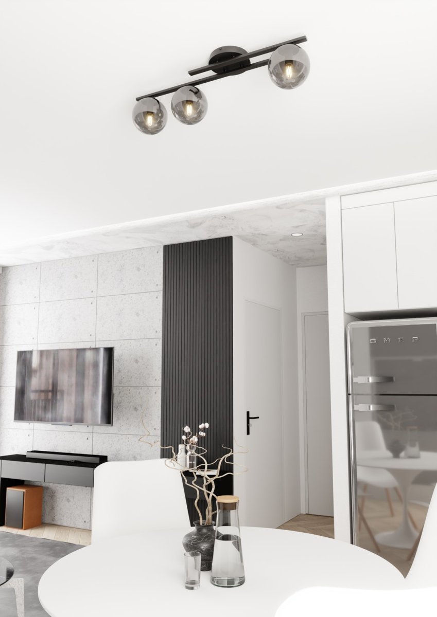 Kairo 74cm Svart/Røkt plafond Fra Emibig Lighting - Den elegante designen passer perfekt inn i ethvert hjem og stil.