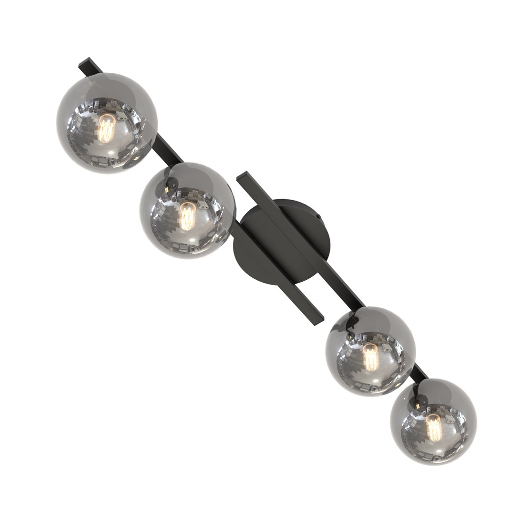 Kairo 87cm Svart/Røkt plafond Fra Emibig Lighting - Den elegante designen passer perfekt inn i ethvert hjem og stil.