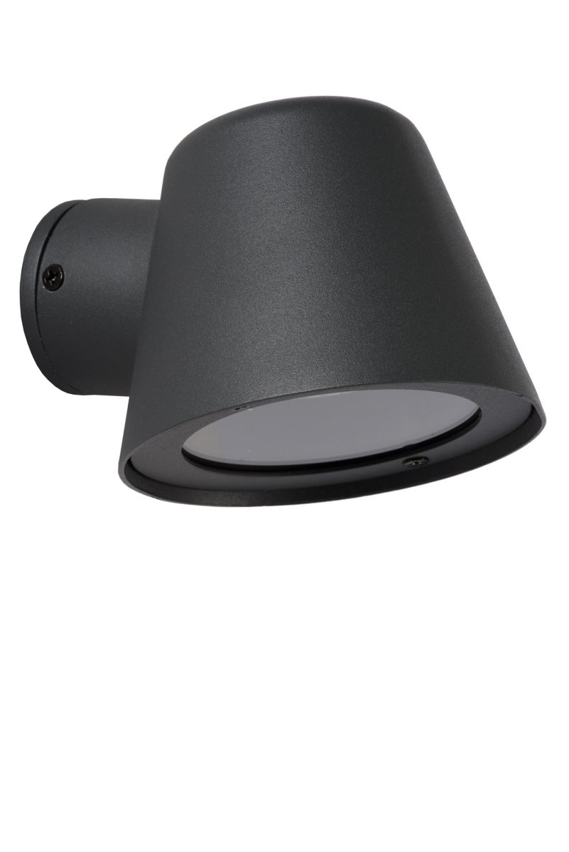Dingo-Led Antrasitt utendørslampe Fra Lucide - Unike produktegenskaper:Utstyrt med dimbar lyskildeSkriver ut varmt hvitt lys (3000K)Lett å koble til en dimmer (ekskl.