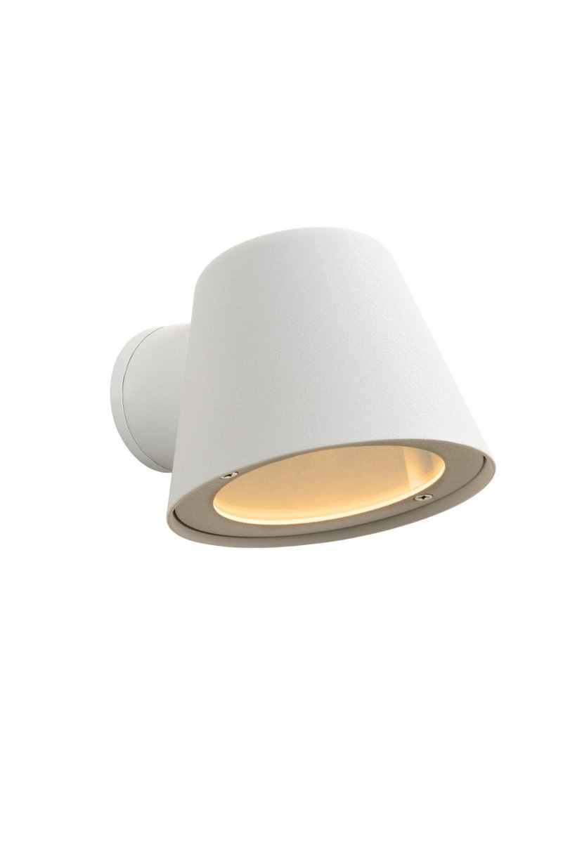Dingo-Led Hvit utendørslampe Fra Lucide - Unike produktegenskaper:Utstyrt med dimbar lyskildeSkriver ut varmt hvitt lys (3000K)Lett å koble til en dimmer (ekskl.