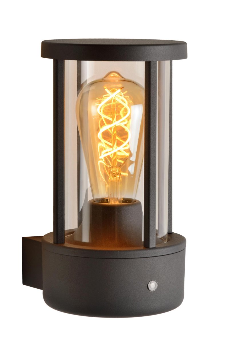 Lori Antrasitt utendørslampe Fra Lucide - En moderne vegglampe for inngangsdøren din eller for å lyse opp hagen.