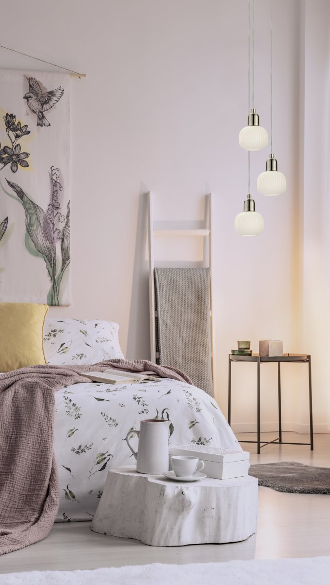 Elin Ø10 Stål vinduslampe Fra Aneta Lighting - Elin vinduslampe i st&aring;l med hvit riflet glasskuppel.