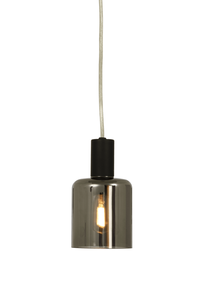 Cylinder Ø9 Svart vinduslampe Fra Aneta Lighting - Lampen monteres med først på; kabel og strømtilkobling med plugg.