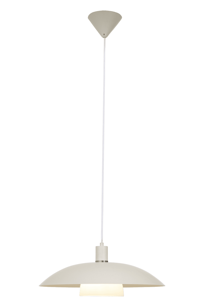 Alfa Ø42 Hvit Taklampe Fra Aneta Lighting - Alfa en klassisk takpendel med et moderne preg som passer godt over bordet på kjøkkenet.