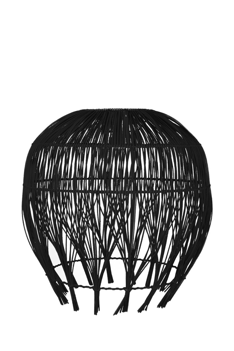 Montego Ø50 Svart Taklampe Fra Globen Lighting - Skjermen har en ringbase beregnet for oppheng med E27-kontakt.