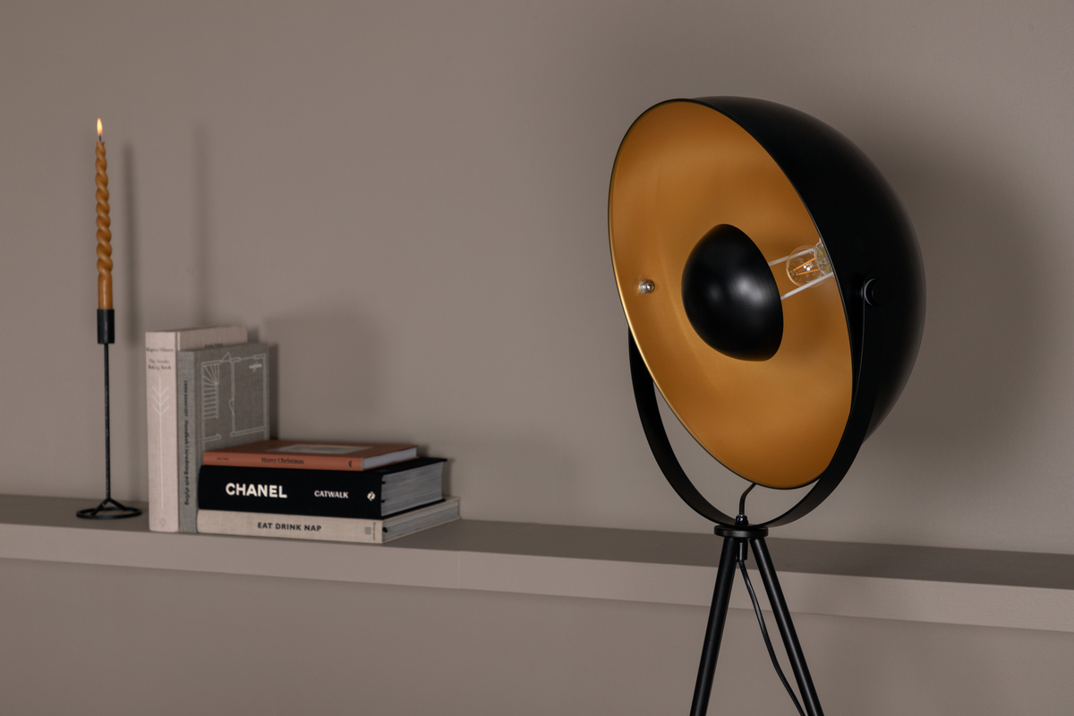 Search Svart gulvlampe Fra Venture Design - Med lampens tynne ben blir den stilig og en perfekt gulvlampe for de som &oslash;nsker det lille ekstra!