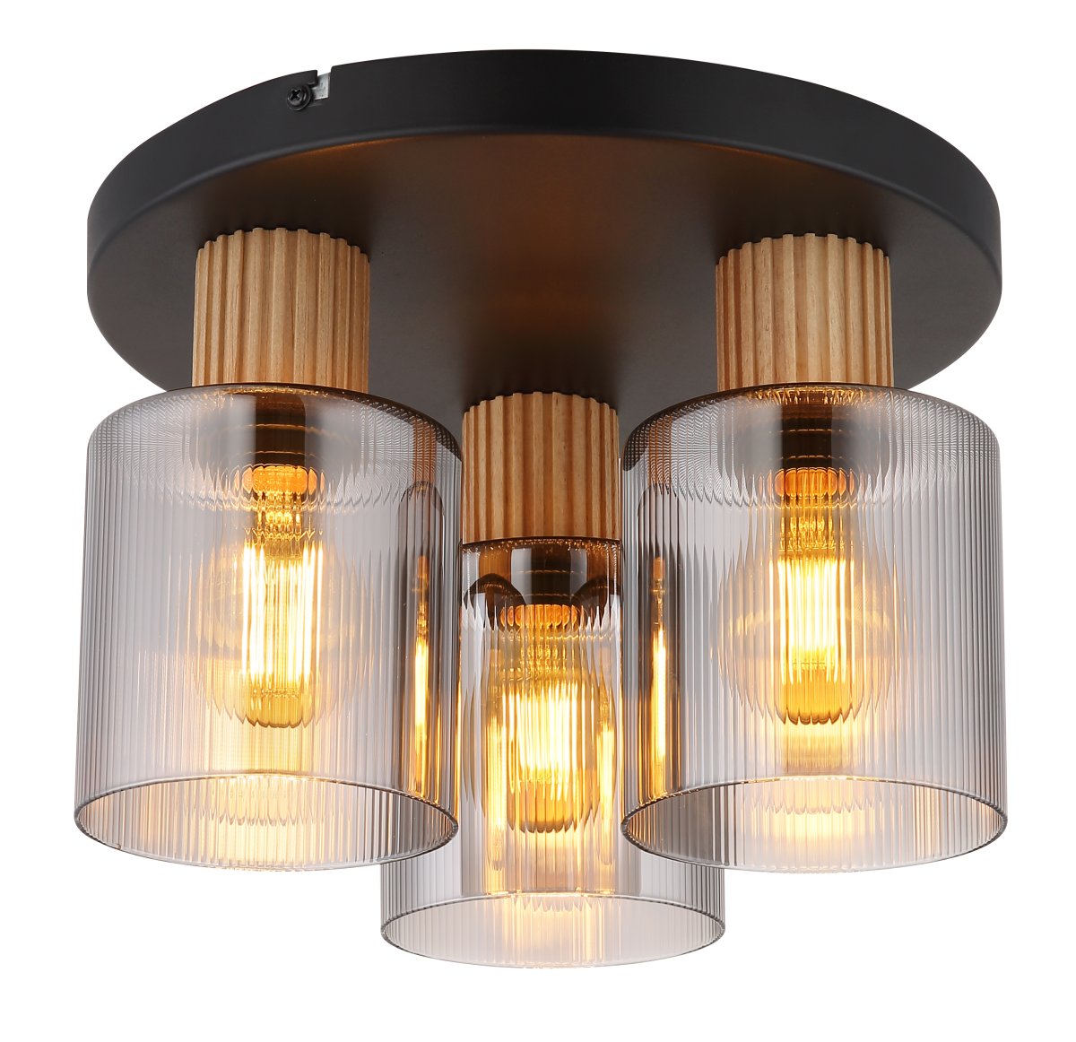Aleidis 3 Røykfarget plafond Fra Globo Lighting - Aleidis &auml;r en modern plafond med elegant design.