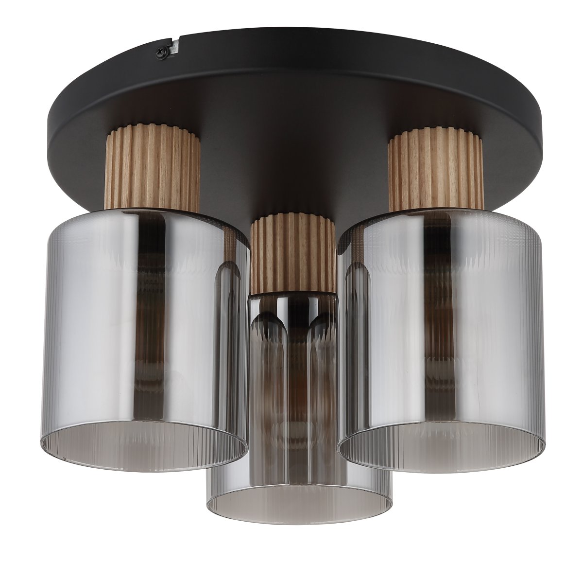Aleidis 3 Røykfarget plafond Fra Globo Lighting - Aleidis &auml;r en modern plafond med elegant design.