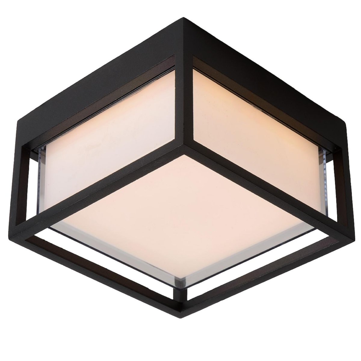 Singa Led Svart utendørslampe Fra Lucide - Singa er utstyrt med en integrert LED-lyskilde og er perfekt for utendørsbelysning.