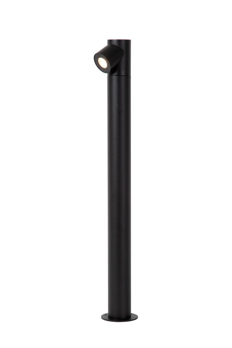 Ibamba 60cm Svart pullerter Fra Lucide - Designet for utendørs bruk, er den laget av slitesterk aluminium og har en integrert LED-lyskilde som er bygget for å vare.
