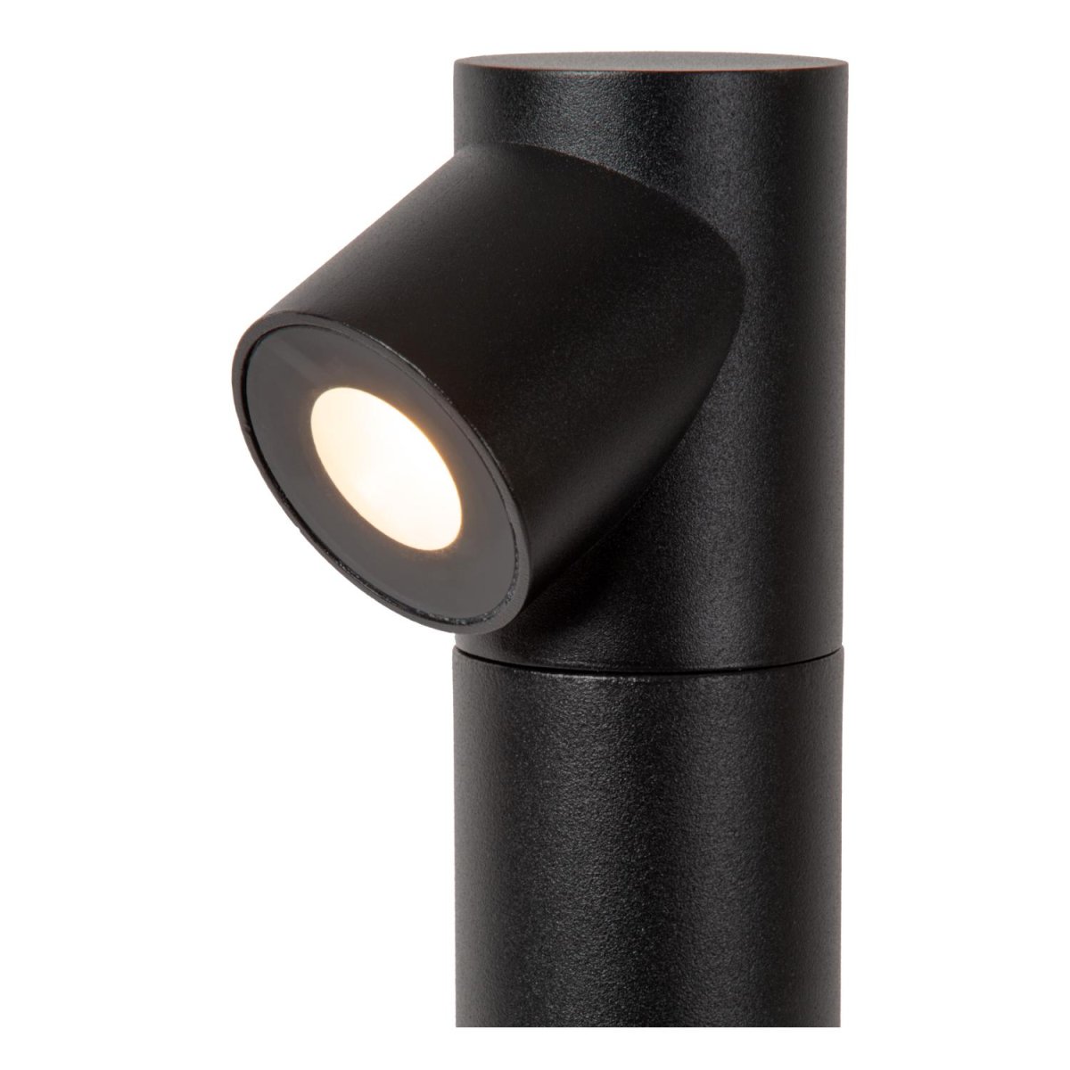 Ibamba 60cm Svart pullerter Fra Lucide - Designet for utendørs bruk, er den laget av slitesterk aluminium og har en integrert LED-lyskilde som er bygget for å vare.
