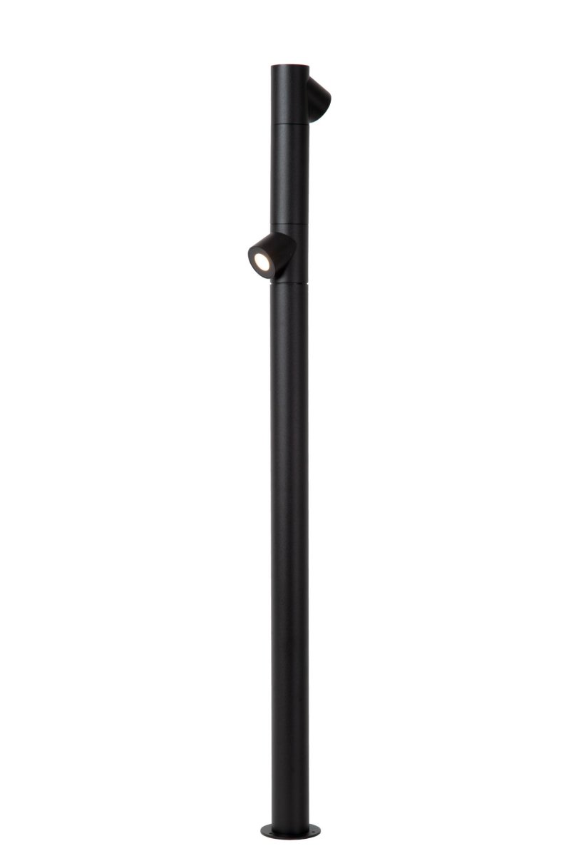 Zoom bilde av Ibamba 100cm Svart pullerter Fra Lucide - Designet for utendørs bruk, er den laget av slitesterk aluminium og har en integrert LED-lyskilde som er bygget for å vare.