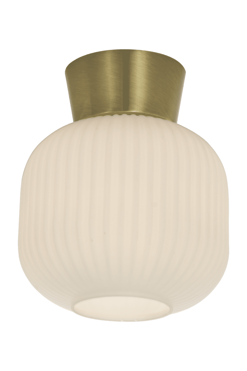 Vanja Ø20 Messing/Hvit plafond Fra Aneta Lighting - Vanja er en liten og elegant taklampe som passer perfekt i mindre rom som ganger, kjøkken eller soverom.