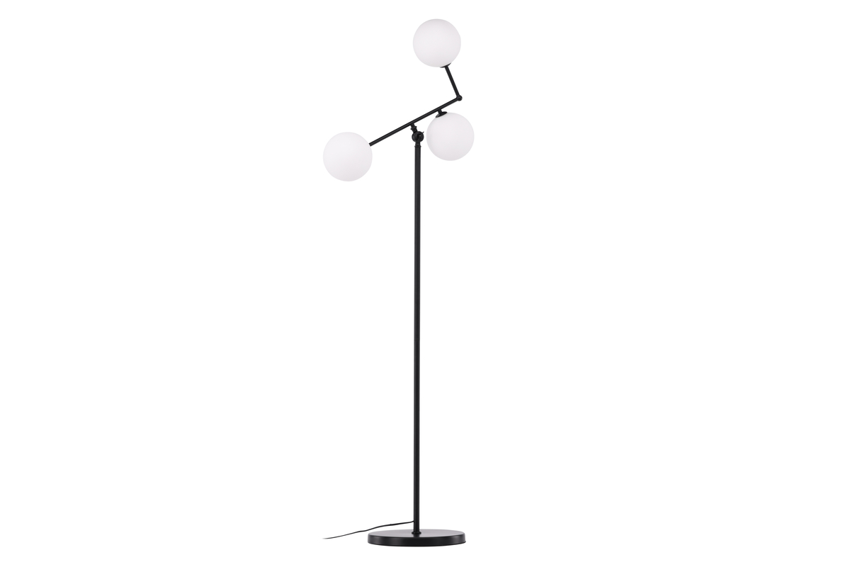Marsan Svart gulvlampe Fra Venture Design - Lampen passer inn i de fleste hjem og interi&oslash;rstiler og vil t&aring;le tidens tann.