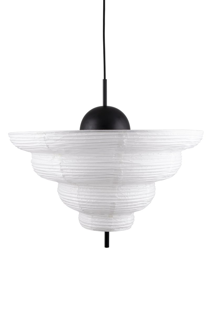 Kyoto Ø60 Hvit Taklampe Fra Globen Lighting - Kyoto-taklampen ble laget med inspirasjon fra Asia og den tradisjonelle rislampen.