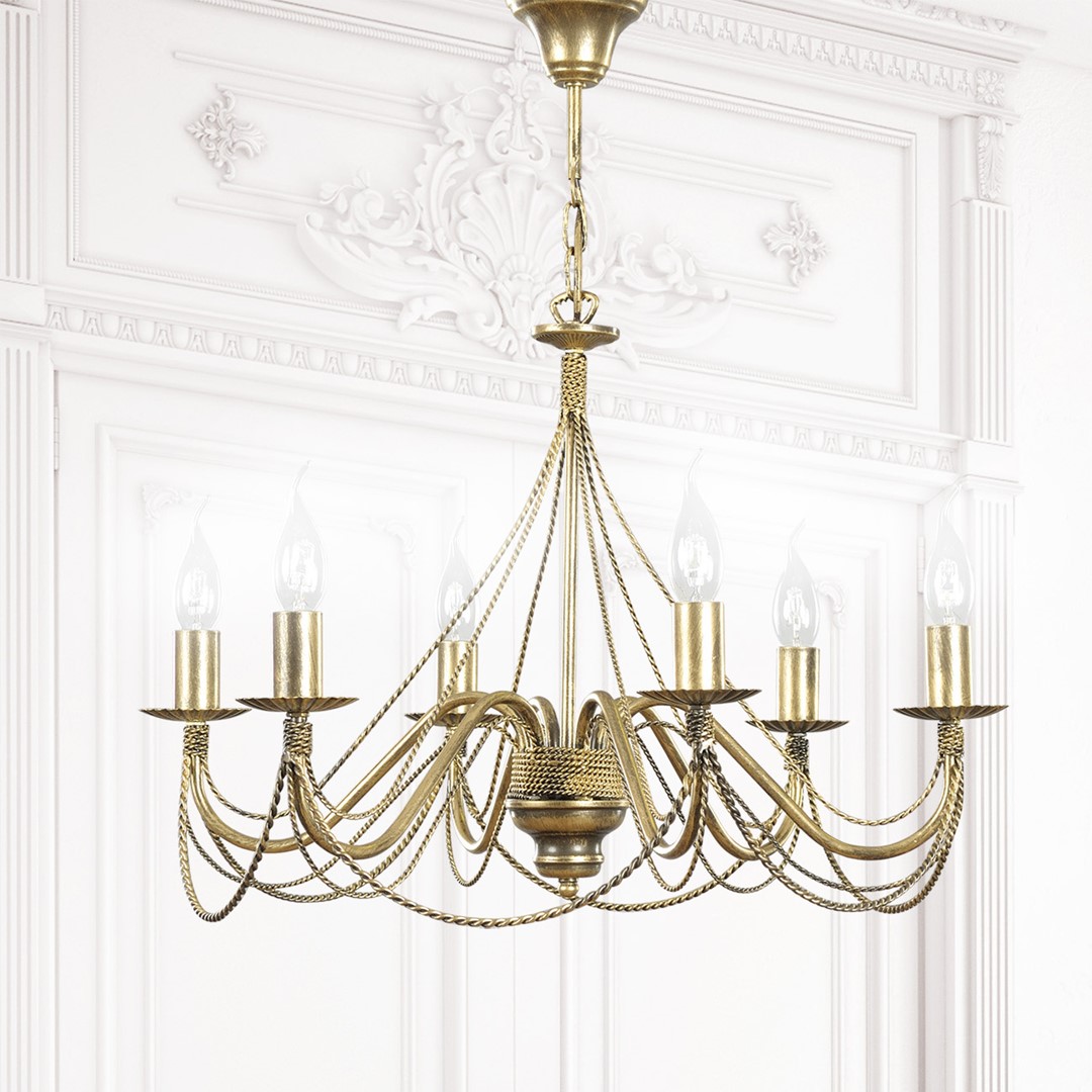 Tori Ø63 Gull Taklampe Fra Emibig Lighting - Tori er en vakker, sofistikert og eksklusiv lampe som fungerer som et perfekt supplement til klassiske arrangementer.