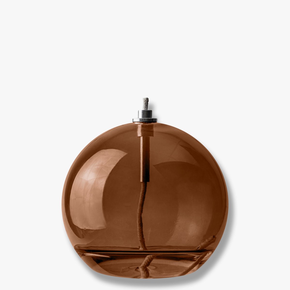 Oljelampa Aura Medium Brun Fra Mette Ditmer - Perfekt p&aring; ett bord, en byr&aring; eller en f&ouml;nsterbr&auml;da.