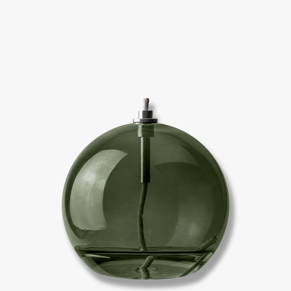 Oljelampa Aura Medium Mørk grønn Fra Mette Ditmer - Perfekt p&aring; ett bord, en byr&aring; eller en f&ouml;nsterbr&auml;da.