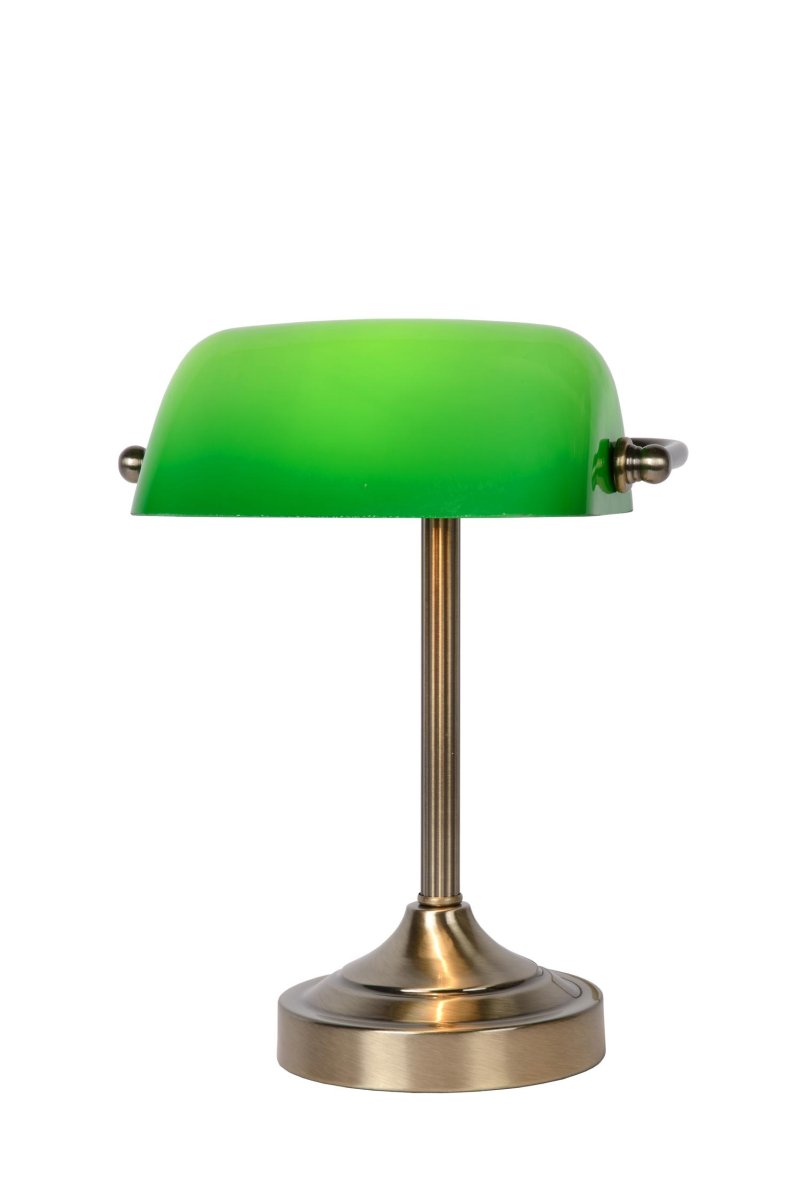 Banker 30cm Bronse skrivebordslampe Fra Lucide - BANKER fra Lucide er den populære notarlampen eller banklampen i miniformat.