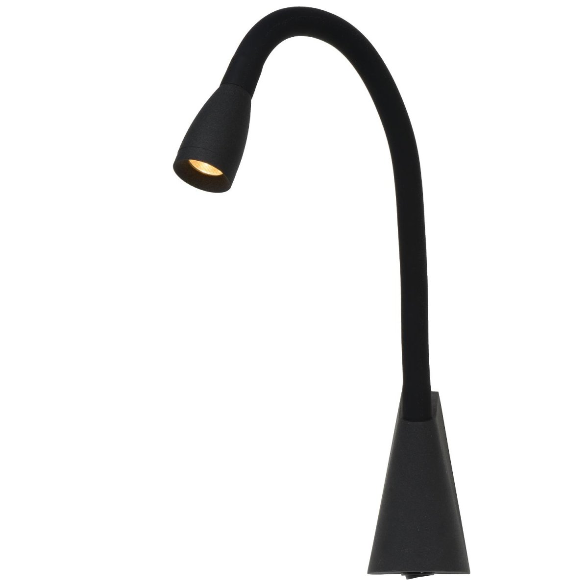 Galen Svart leselampe Fra Lucide - Str&oslash;mbryteren er integrert i lampen for ergonomisk og enkel bruk &ndash; du trenger aldri &aring; gj&oslash;re ut av sengen.