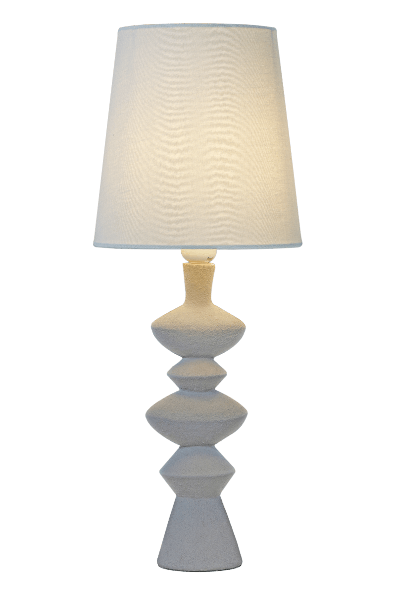 Nina 54cm Grå bordlampe Fra Aneta Lighting - Den modernistiske bordlampen Nina med sine interessante former blir en lettplassert og vakker detalj i hjemmet ditt.