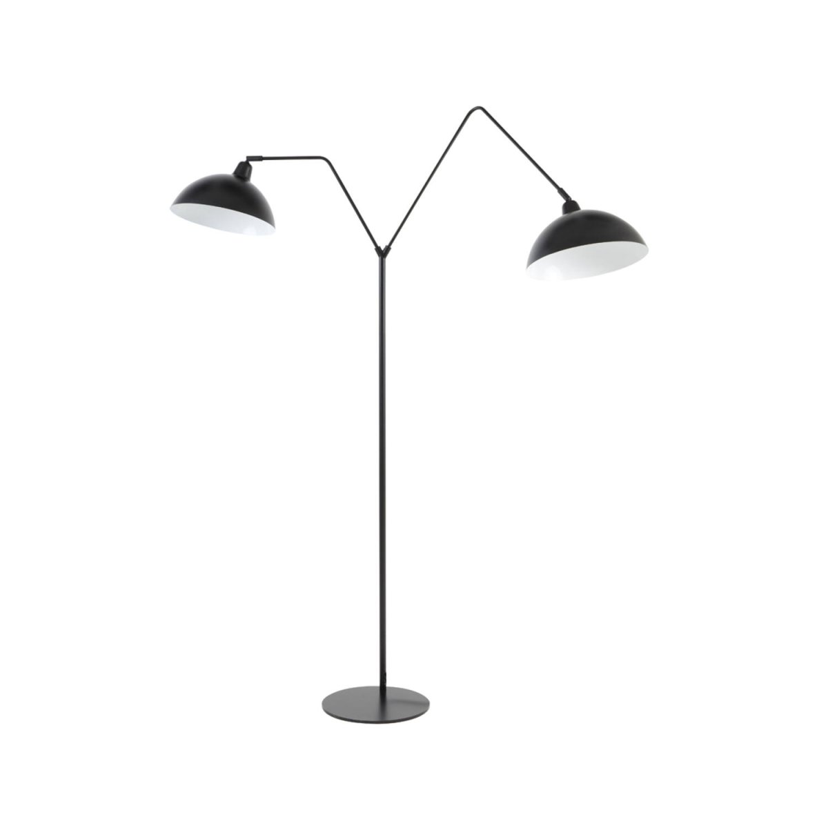 Orion 2 Svart gulvlampe Fra Light & Living - Orion er en elegant gulvlampe i matt svart jern, perfekt for moderne interiør.