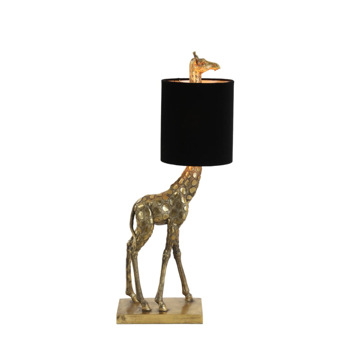 Giraffe 60cm Gull bordlampe Fra Light & Living - Giraffe er en unik bordlampe som kombinerer dristig design med eleganse.