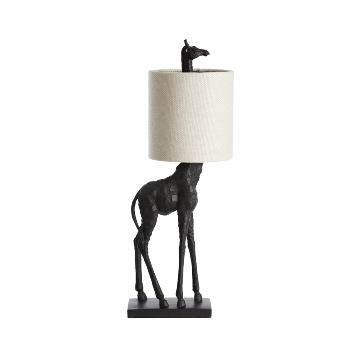 Giraffe 68cm Svart bordlampe Fra Light & Living - Giraffe er en unik bordlampe som kombinerer dristig design med eleganse.