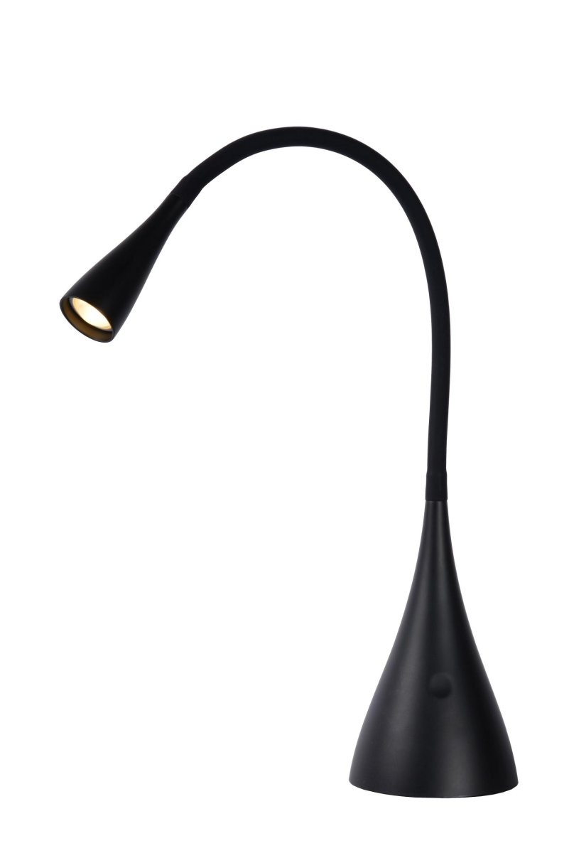 Zozy 48cm Svart skrivebordslampe Fra Lucide - Zozy kan dimmes i 3 trinn ved hjelp av en ber&oslash;ringsknapp og gir dermed r&oslash;dt lys for hvert &oslash;yeblikk.
