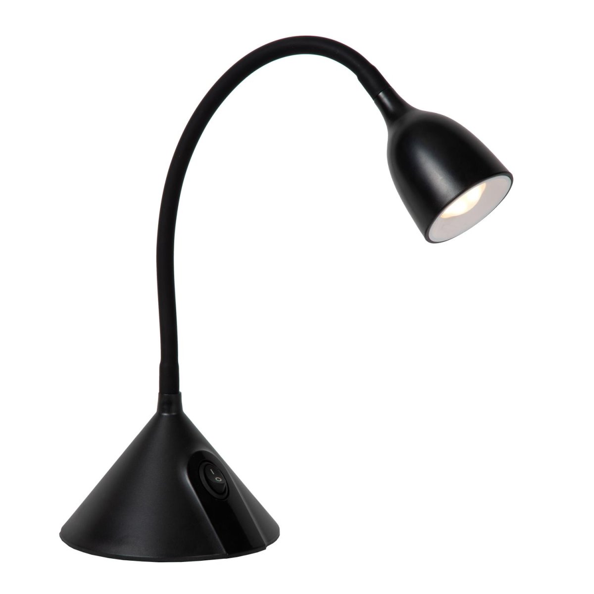 Milo 50cm Svart skrivebordslampe Fra Lucide - Ingen flere distraksjoner når du studerer eller leser &ndash; Milo sørger for at fokuset ditt forblir skarpt.