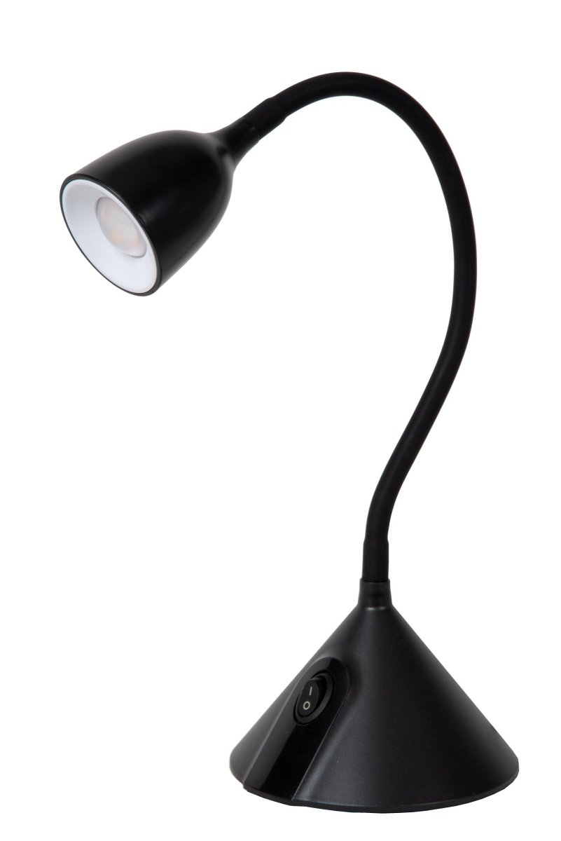 Milo 50cm Svart skrivebordslampe Fra Lucide - Ingen flere distraksjoner når du studerer eller leser &ndash; Milo sørger for at fokuset ditt forblir skarpt.
