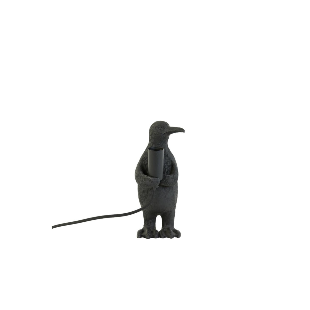 Penguin 24cm Svart bordlampe Fra Light & Living - Penguin er en sjarmerende og leken lampe, la den spre lys og glede i hjemmet ditt!