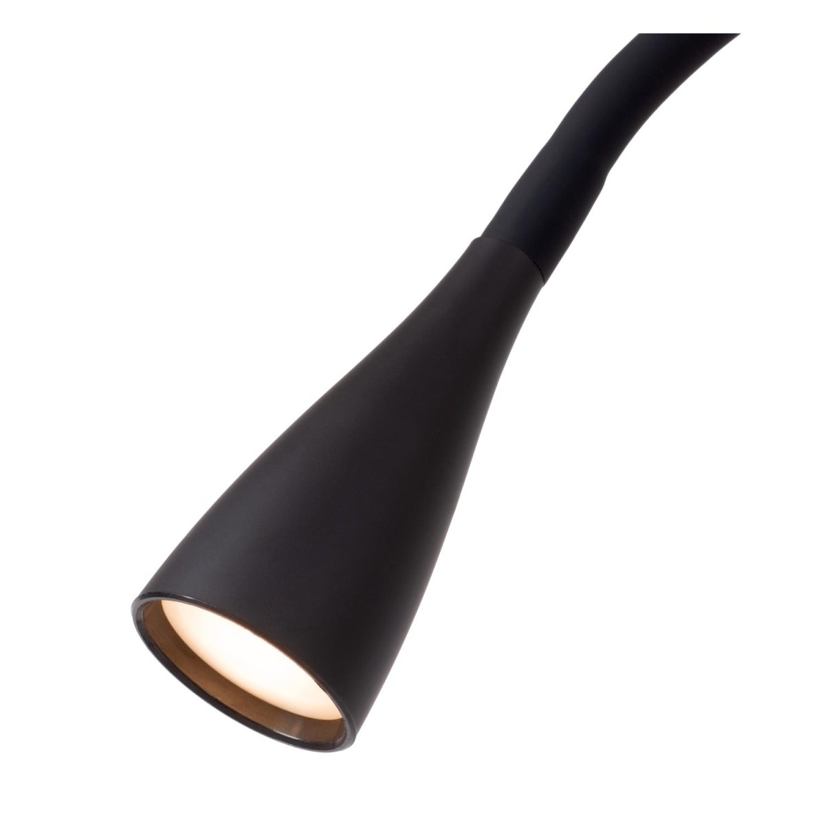 Zozy Svart gulvlampe Fra Lucide - Zozy er 145 centimeter høy og den fleksible underarmen er enkel å snu og justere.
