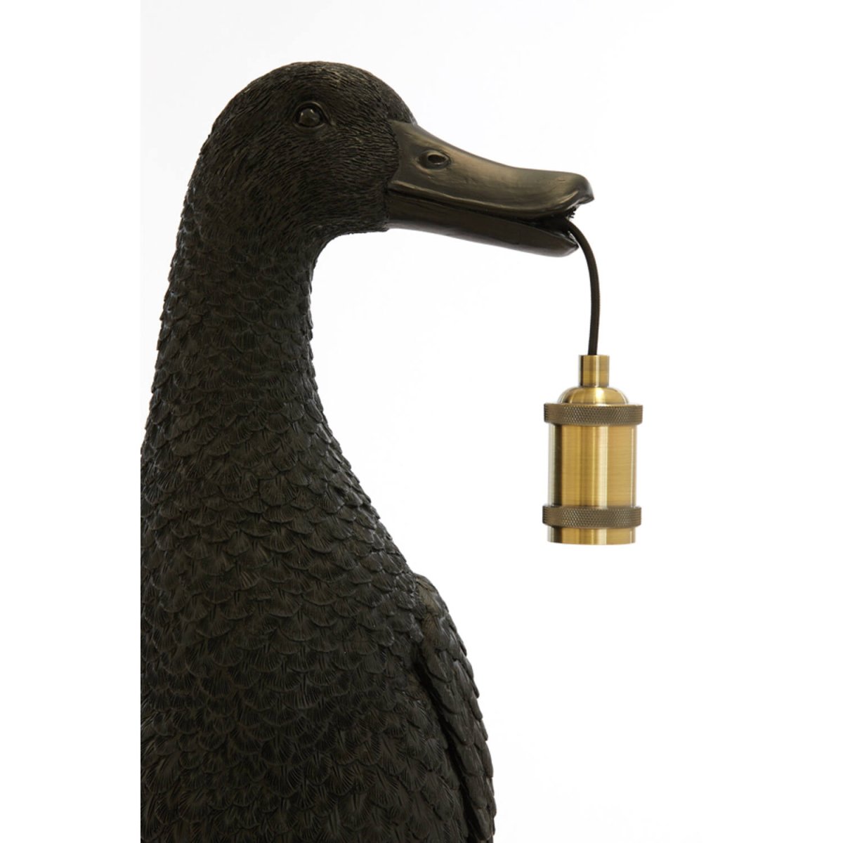 Duck 65cm Svart bordlampe Fra Light & Living - 