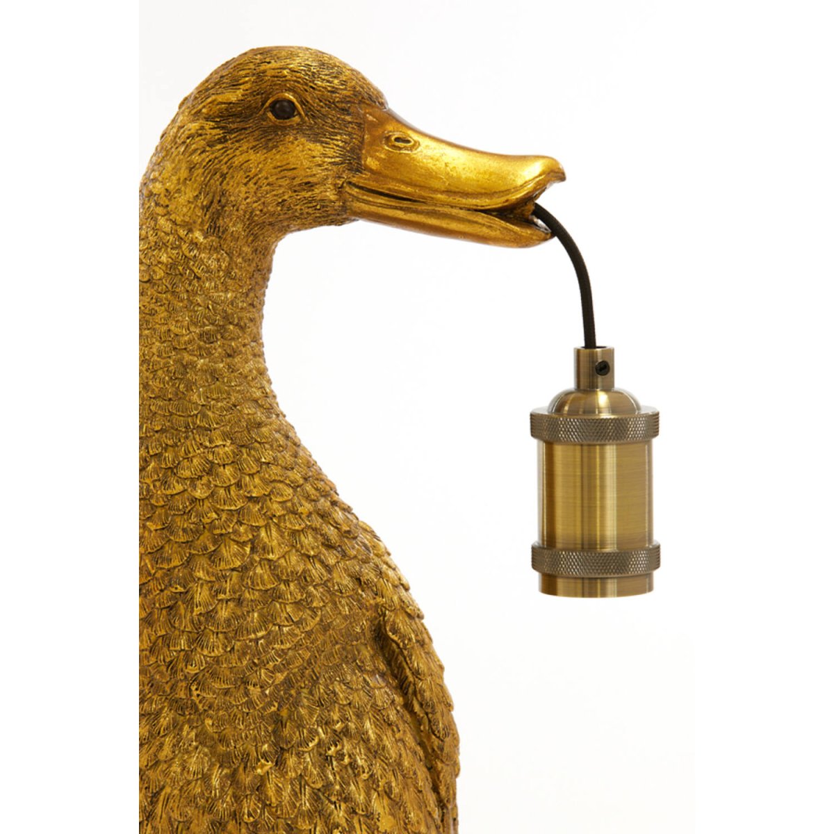 Duck 65cm Antikt gull bordlampe Fra Light & Living - 