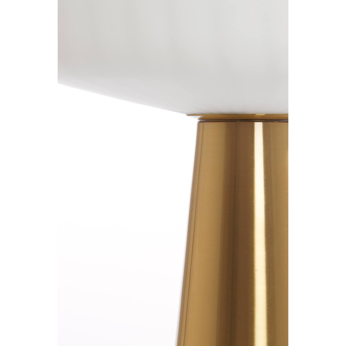 Pleat 45cm Gull/hvit bordlampe Fra Light & Living - 