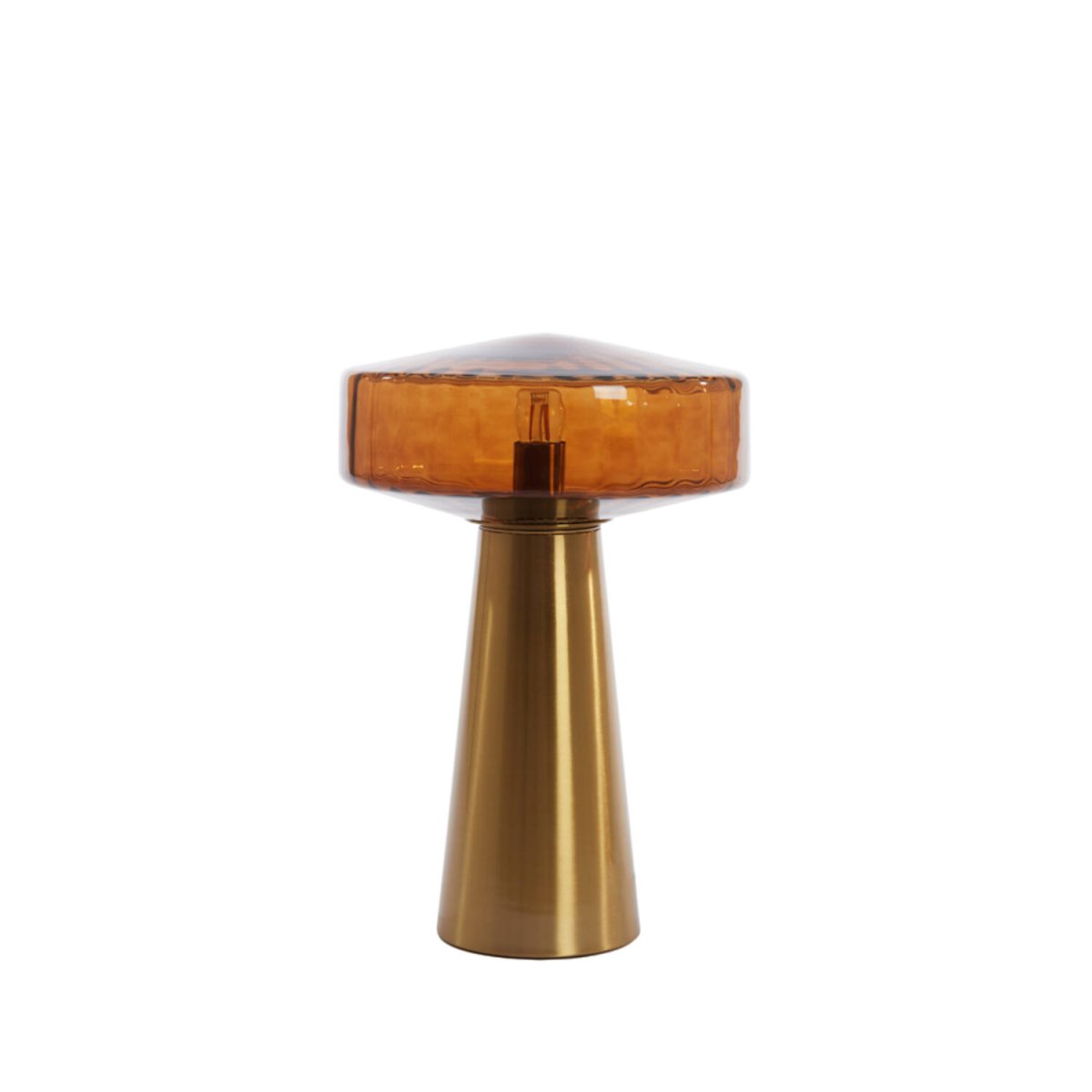 Pleat 45cm Gull/brun bordlampe Fra Light & Living - 