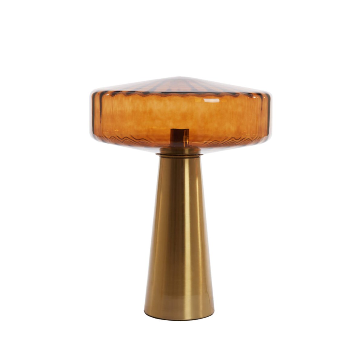 Pleat 53cm Gull/brun bordlampe Fra Light & Living - 
