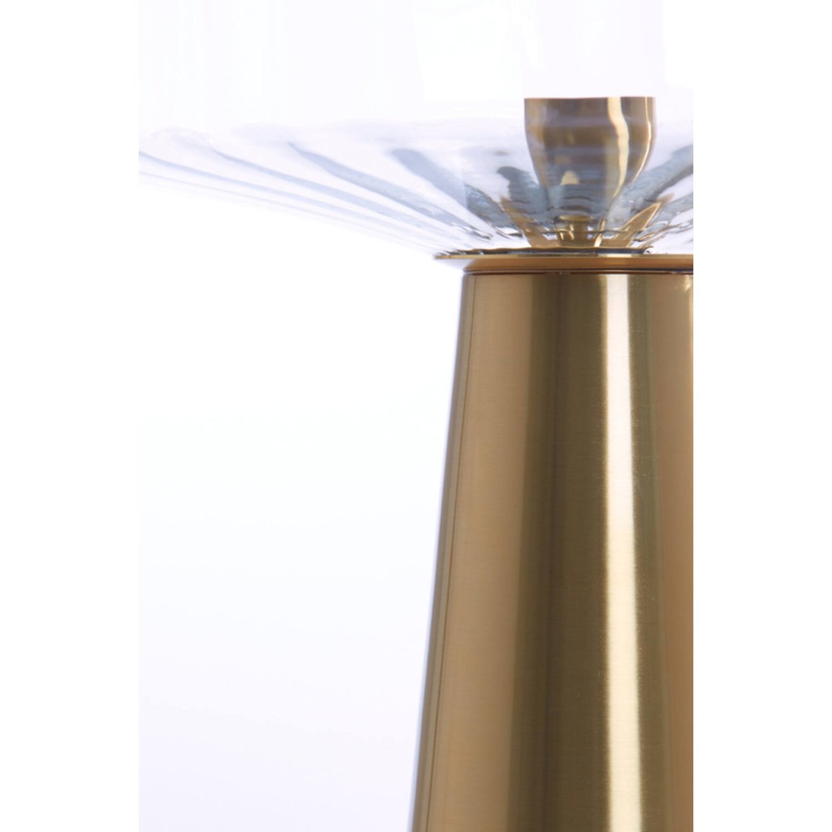 Pleat 53cm Gull/klar bordlampe Fra Light & Living - 