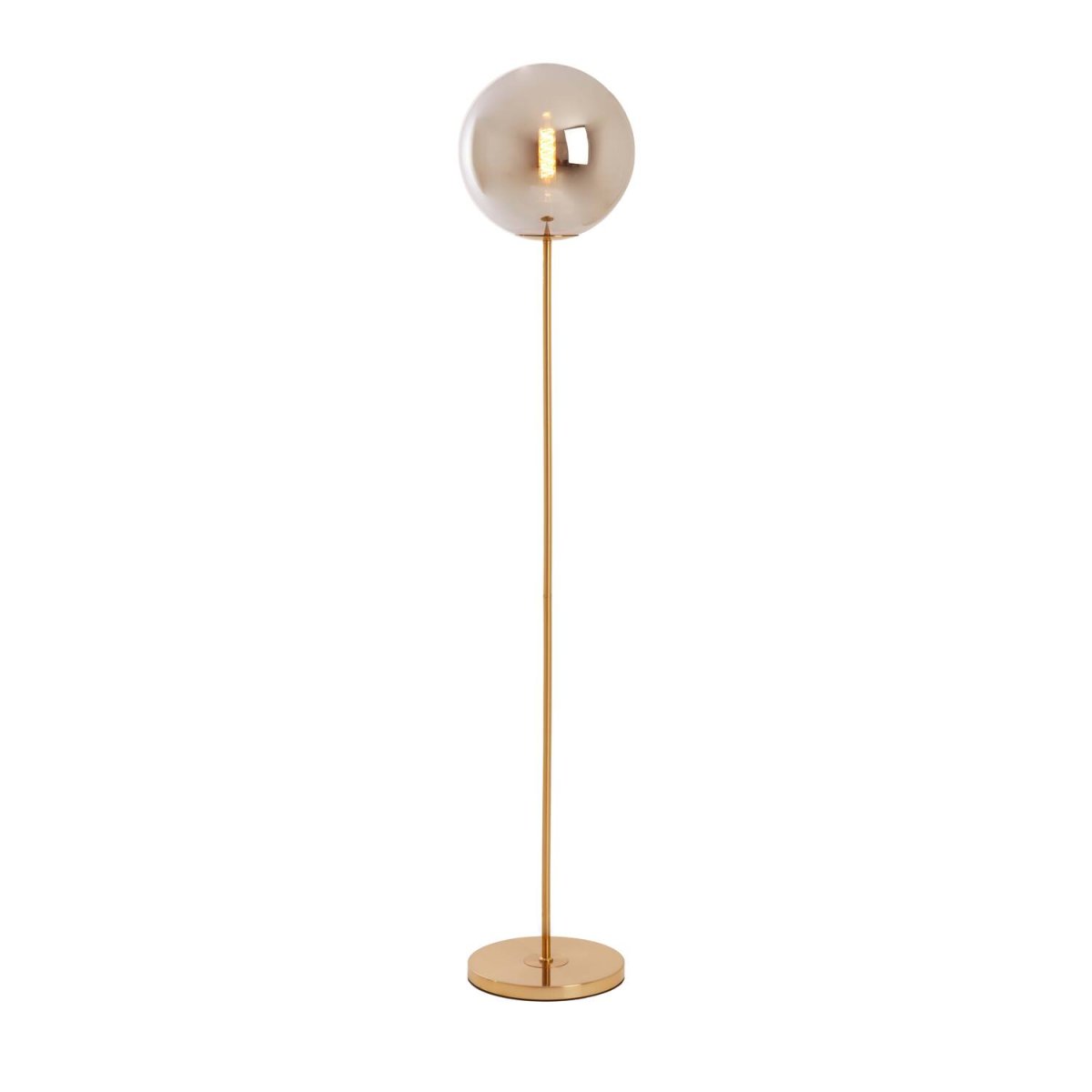 Medina Gull/røyk gulvlampe Fra Light & Living - 