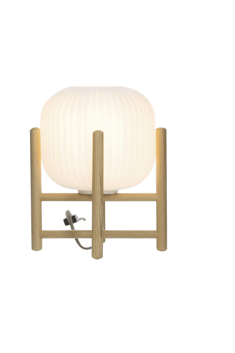 Vinda 30cm Tre bordlampe Fra Aneta Lighting - i lampen og glass i skjermen.