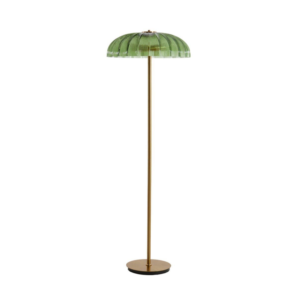Fungo Gull/grønn gulvlampe Fra Light & Living - Det elegante og sofistikerte designet gir interiøret et luksuriøst preg og skaper en varm og komfortabel lysfordeling.