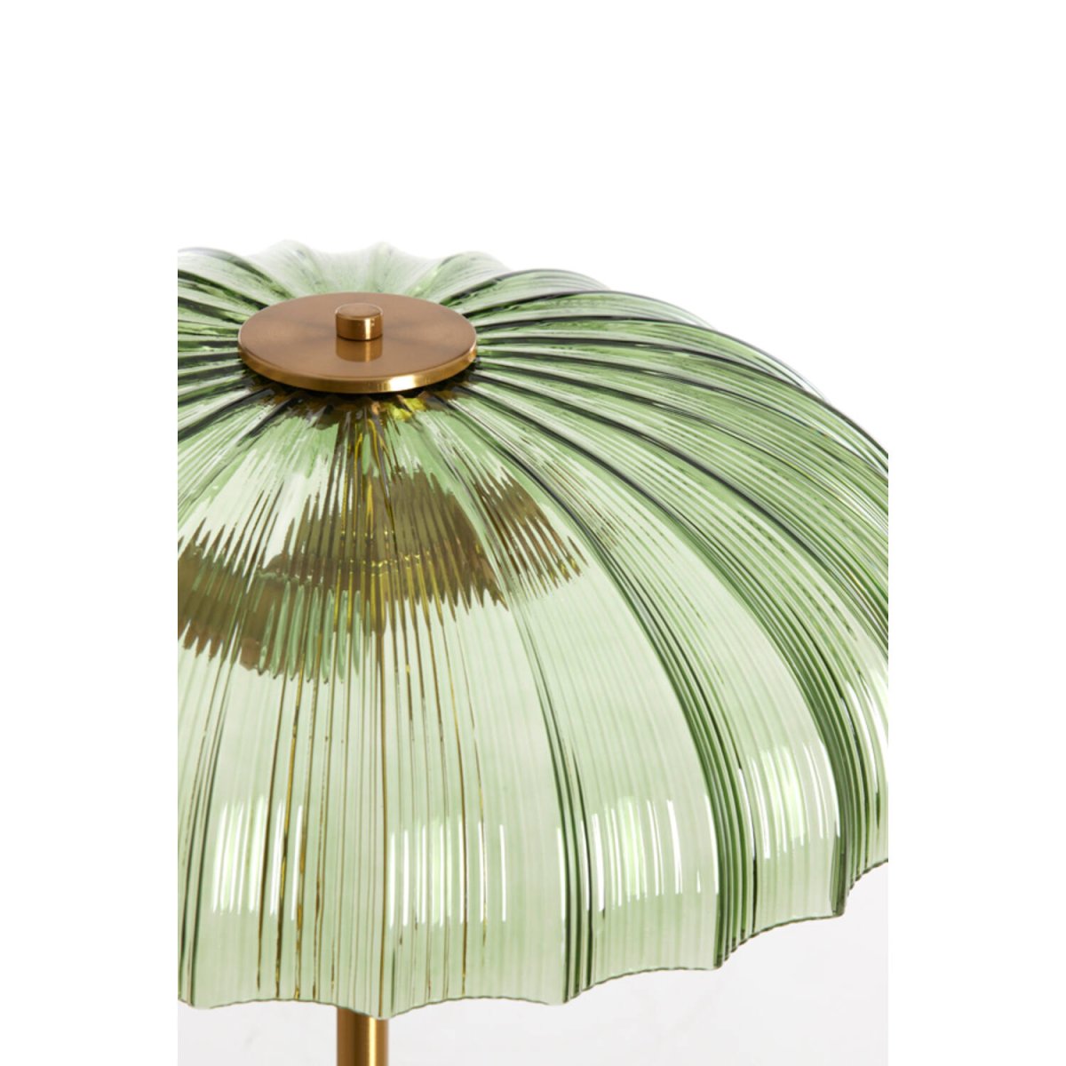 Fungo Gull/grønn gulvlampe Fra Light & Living - Det elegante og sofistikerte designet gir interiøret et luksuriøst preg og skaper en varm og komfortabel lysfordeling.