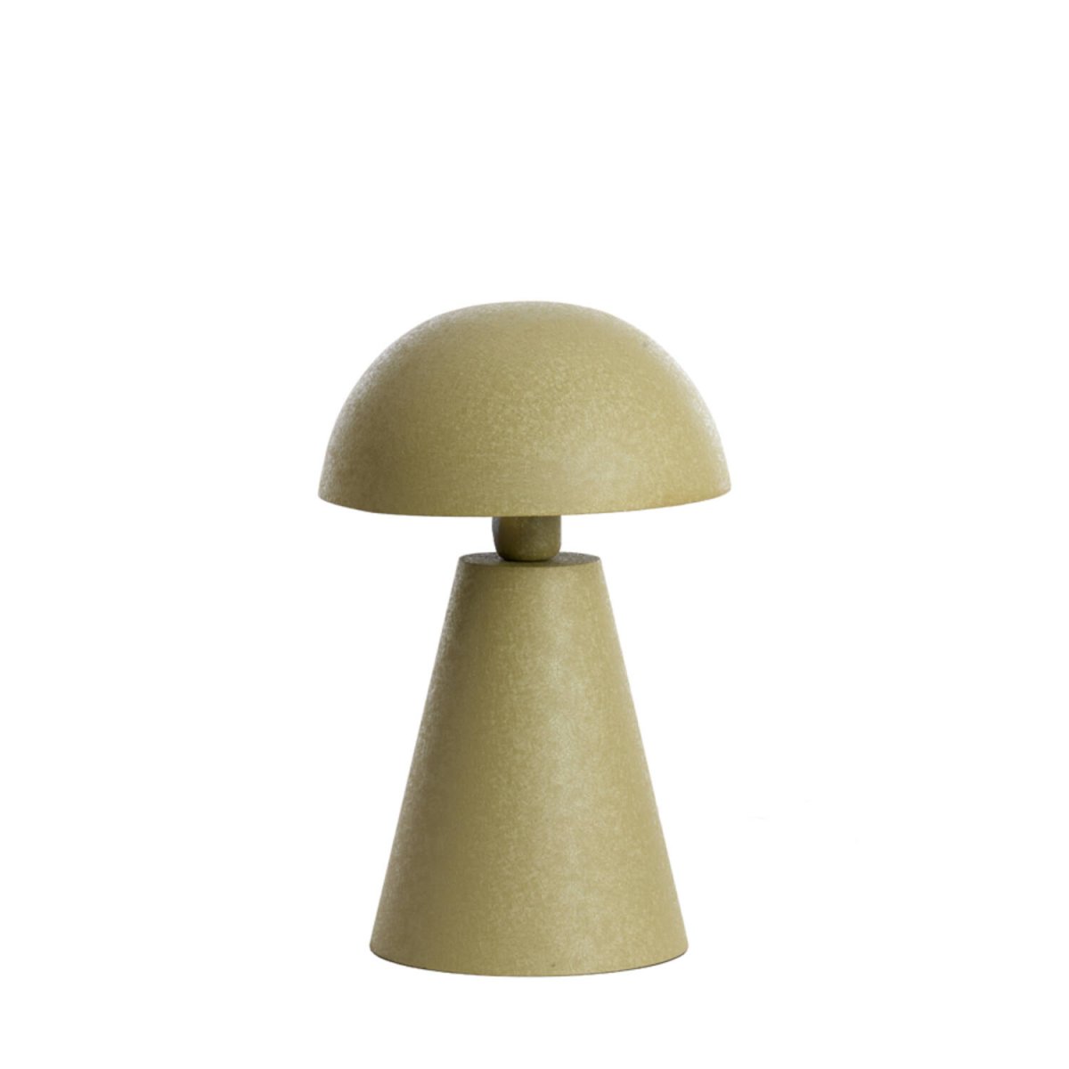 Surrina 40cm Grønn bordlampe Fra Light & Living - Surrina er en stilig bordlampe i metall med et moderne, soppformet design og en vakker matt olivengr&oslash;nn farge.