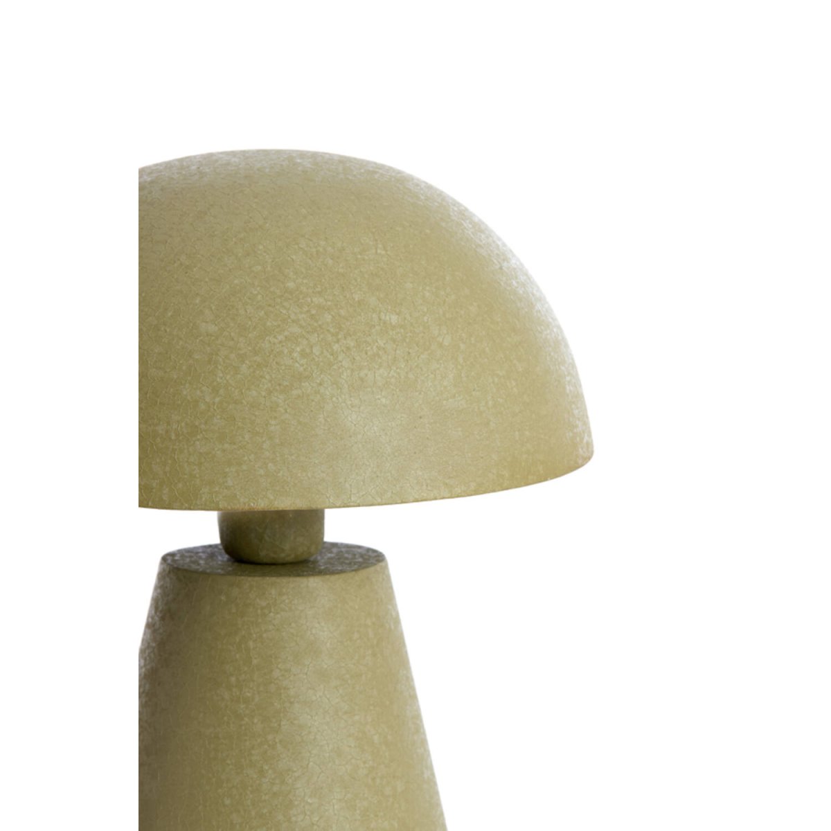 Surrina 40cm Grønn bordlampe Fra Light & Living - Surrina er en stilig bordlampe i metall med et moderne, soppformet design og en vakker matt olivengr&oslash;nn farge.
