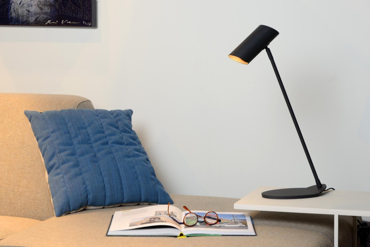 Hester 55cm Antrasitt skrivebordslampe Fra Lucide - Denne skrivebordslampen i metall er et ekte blikkfang for skrivebordet ditt.