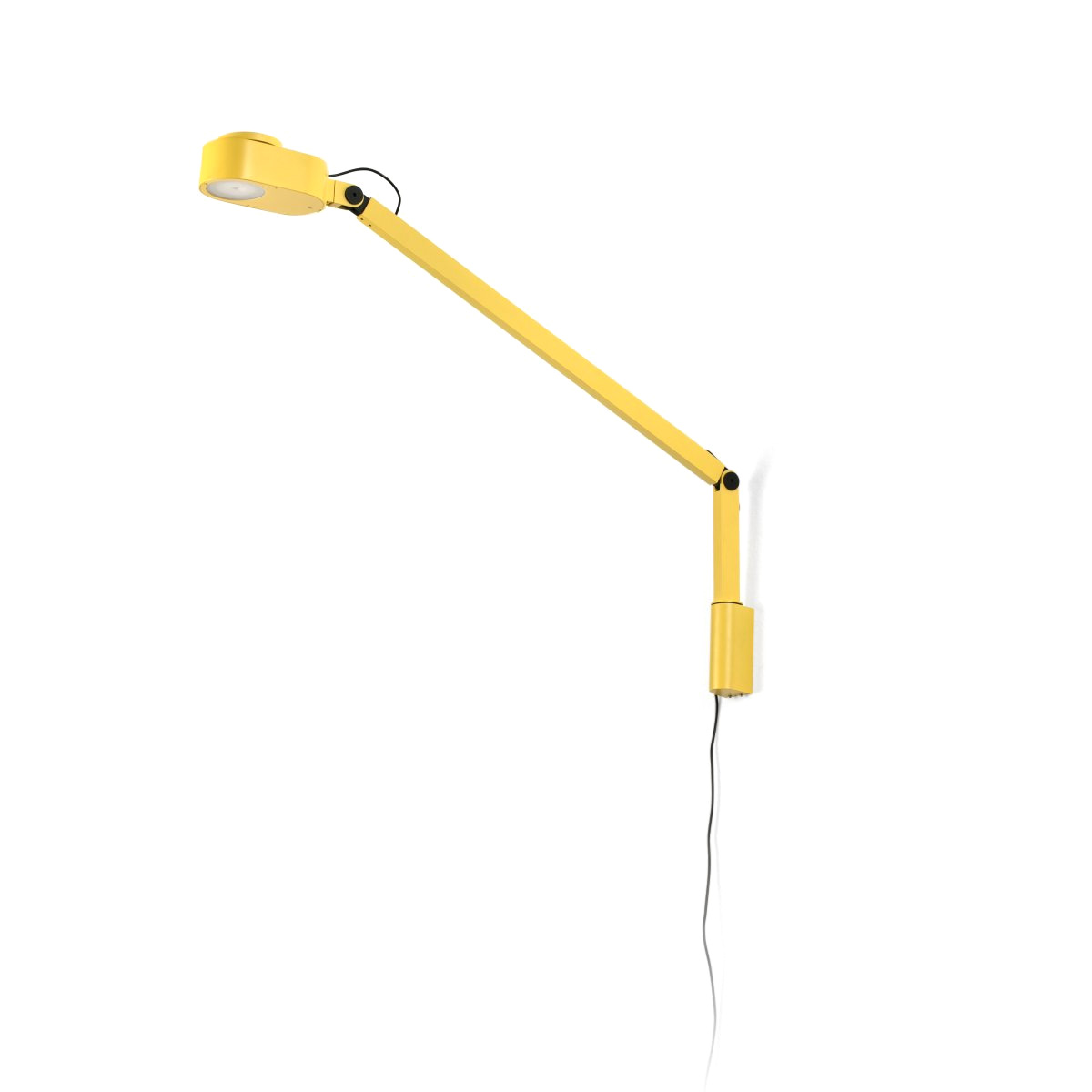 Inviting 86cm Gul vegglampe Fra Faro Barcelona - Inviting er en gul vegglampe med justerbar arm, designet for &aring; gi optimal lyskomfort n&aring;r du leser, jobber eller studerer.