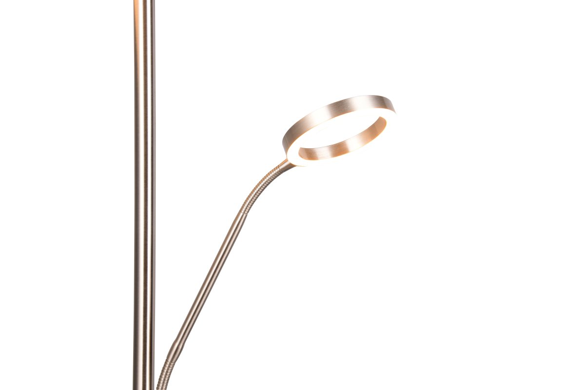 Willis Børstet stål gulvlampe Fra Trio Lighting - 