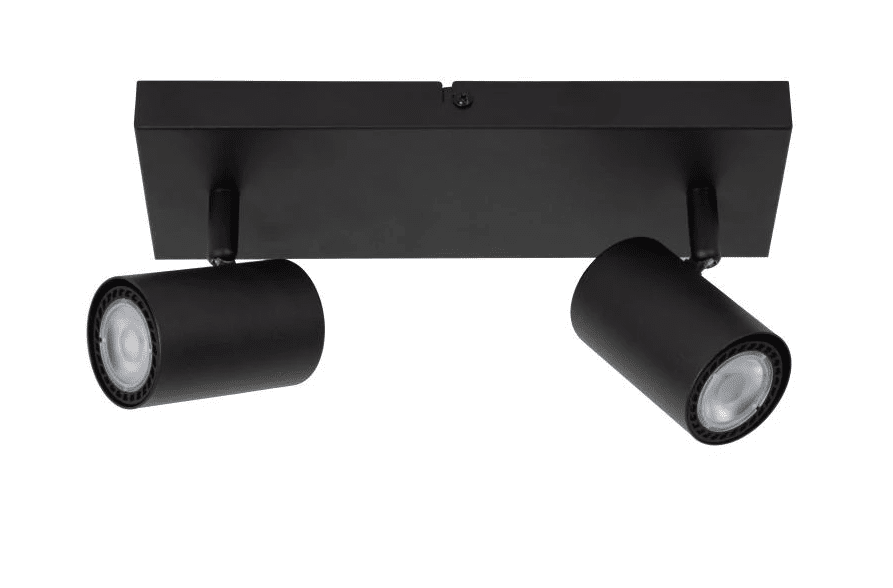 Amigo 2 Svart spotlight Fra Lucide - Spotlightene er justerbare og gir dermed allsidig belysning, perfekt for &aring; skape den rette atmosf&aelig;ren eller fremheve viktige omr&aring;der i hjemmet ditt.